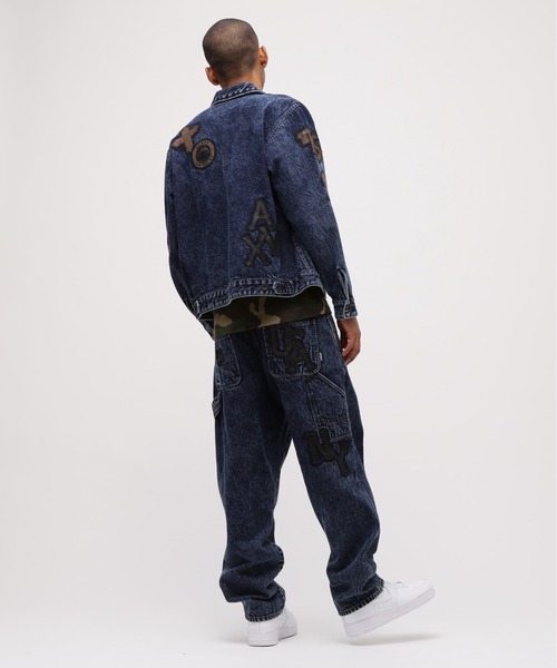 AVIREX（アヴィレックス）の「LEATHER PATCH DENIM PANTS / レザーパッチ デニムパンツ / AVIREX / アヴィレックス（デニムパンツ・メンズ・インディゴブルー/ブラック・LARGE/X-LARGE/XX-LARGE/MEDIUM）」の20枚目の写真