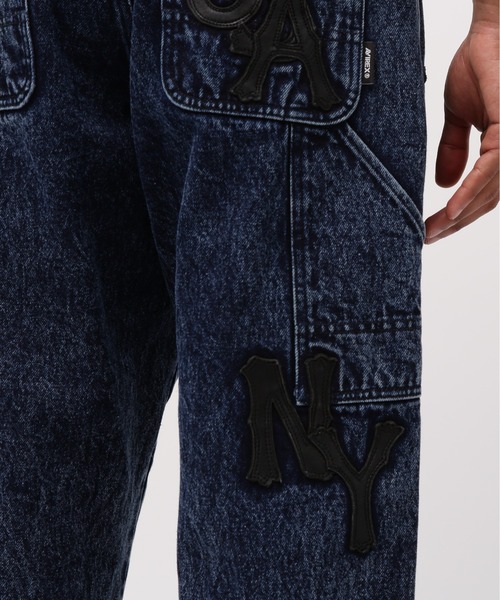 AVIREX（アヴィレックス）の「LEATHER PATCH DENIM PANTS / レザーパッチ デニムパンツ / AVIREX / アヴィレックス（デニムパンツ・メンズ・インディゴブルー/ブラック・LARGE/X-LARGE/XX-LARGE/MEDIUM）」の13枚目の写真