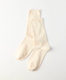 meri ja kuu（メリ・ヤ・クー）の「【 meri ja kuu  / メリ ヤ ク― 】リブ先丸シルクコットンソックス　HPI（ソックス/靴下）」