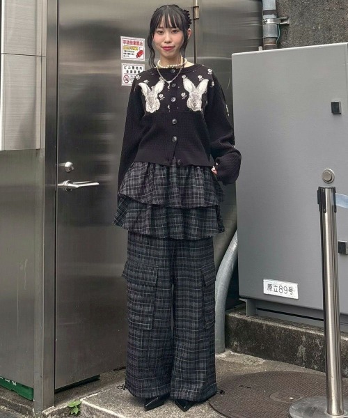 Candy Stripper（キャンディストリッパー）の「CHECK SKIRT パンツ（その他パンツ・レディース・ブラウン/ブラック・FREE）」の4枚目の写真
