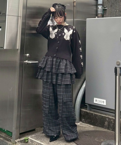Candy Stripper（キャンディストリッパー）の「CHECK SKIRT パンツ（その他パンツ・レディース・ブラウン/ブラック・FREE）」の6枚目の写真