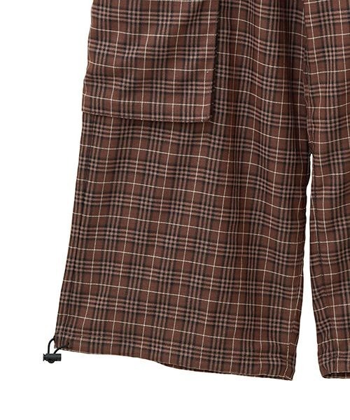 Candy Stripper WRAP CHECK パンツ 赤チェック プリーツ Candy Stripper WRAP CHECK パンツ 赤チェック プリーツ Candy