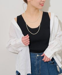 JOURNAL STANDARD relume（ジャーナルスタンダード　レリューム）の「《追加3》Vis/Polyクルーネックリブタンクトップ（タンクトップ）」