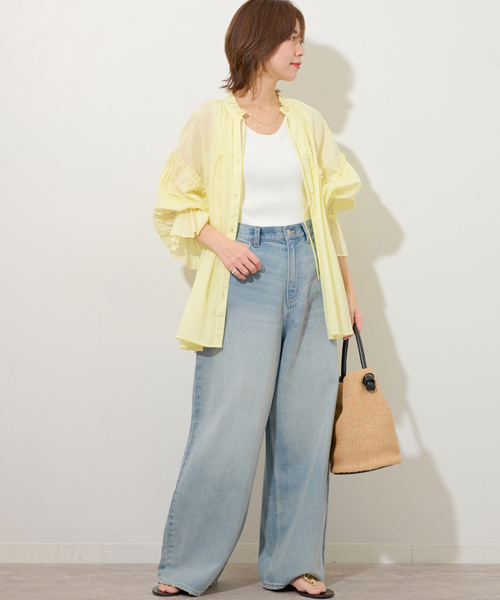 JOURNAL STANDARD relume(ジャーナルスタンダード レリューム)の「《追加3》Vis/Polyクルーネックリブタンクトップ(タンクトップ・レディース・ブラック/ホワイト・FREE)」の18枚目の写真