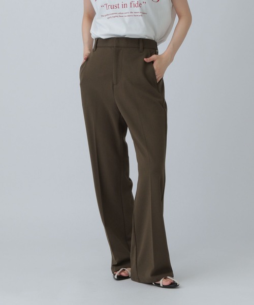 LEPSIM（レプシィム）の「よく伸びスラックスパンツSS　498780（その他パンツ・レディース・ブラック/ブラウン・MEDIUM/LARGE）」の2枚目の写真