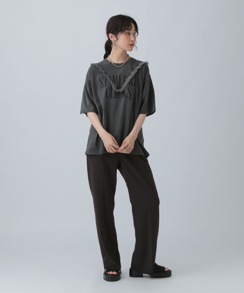 LEPSIM（レプシィム）の「よく伸びスラックスパンツSS　498780（その他パンツ・レディース・ブラック/ブラウン・MEDIUM/LARGE）」の8枚目の写真