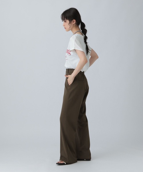 LEPSIM（レプシィム）の「よく伸びスラックスパンツSS　498780（その他パンツ・レディース・ブラック/ブラウン・MEDIUM/LARGE）」の14枚目の写真