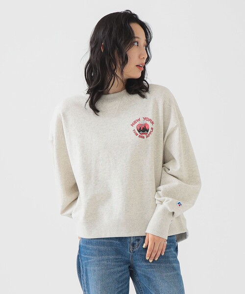 RUSSELL ATHLETIC クルーネックスウェット ネイビー Russell Athletic（ラッセルアスレティック）の「RUSSELL