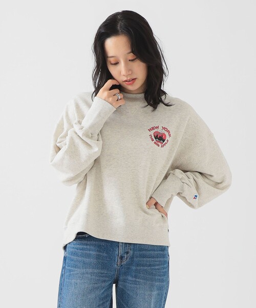 別注】RUSSELL ATHLETIC / プリント クルーネック スウェット