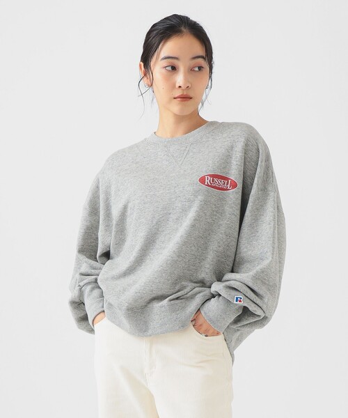 別注】RUSSELL ATHLETIC / プリント クルーネック スウェット