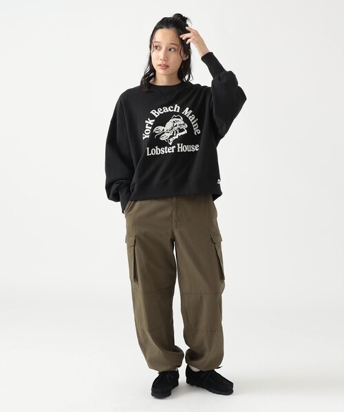 別注】RUSSELL ATHLETIC / プリント クルーネック スウェット