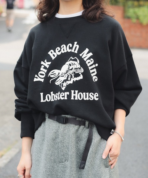 Russell Athletic ブラック スウェット Russell Athletic トレーナー スウェット 「RUSSELL ATHLETIC