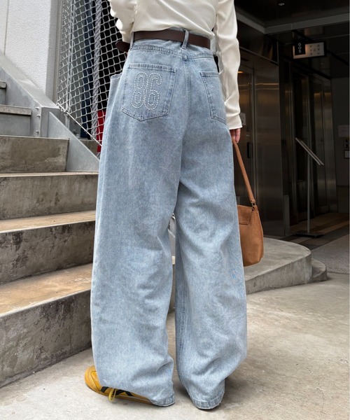 セール】【2WAYシルエット調節可能】【UNISEX】オーバーダイウエスト