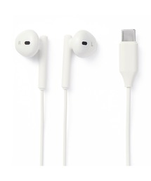無印良品 | モバイルイヤホン　マイク付／ＵＳＢ－Ｃタイプ　　ホワイト／ＭＪ－ＵＥ１(ヘッドフォン/イヤホン)