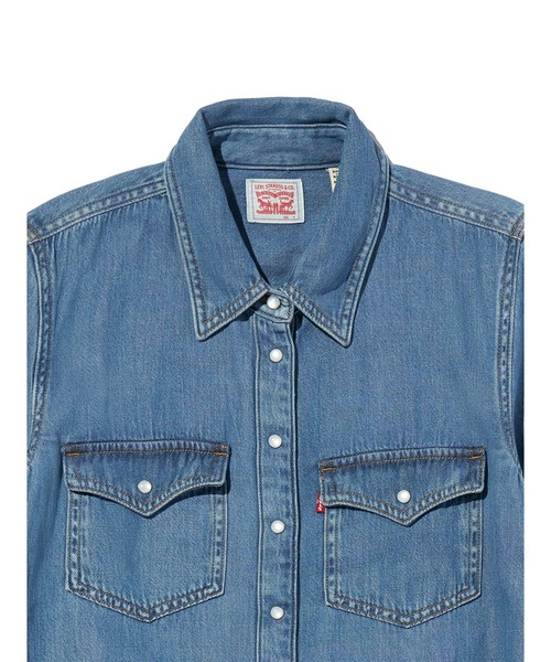 セール】Levi's/リーバイス Quincey ロングスリーブ マキシ ドレス