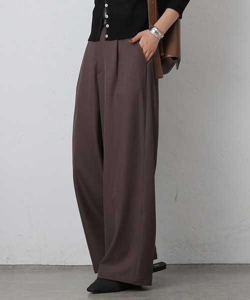 COLONY 2139（コロニートゥーワンスリーナイン）の「ワンタックワイドスラックス（スラックス・レディース・ブラック/チャコールグレー/ブラウン/ベージュ・SMALL/MEDIUM/X-SMALL）」の16枚目の写真