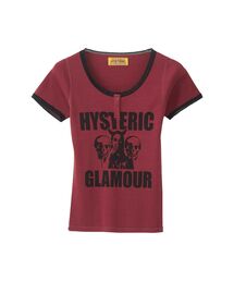 ヒステリックグラマー ニット 半袖 レッド HYSTERIC GLAMOUR｜ヒステリックグラマーのトップス（レッド