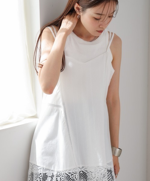 Bab（バブ）の「レース切り替えミニワンピピース（ワンピース・レディース・ホワイト系その他/オフホワイト/ブラック・M）」の10枚目の写真