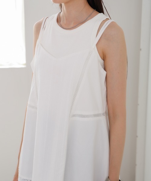 Bab（バブ）の「レース切り替えミニワンピピース（ワンピース・レディース・ホワイト系その他/オフホワイト/ブラック・M）」の18枚目の写真