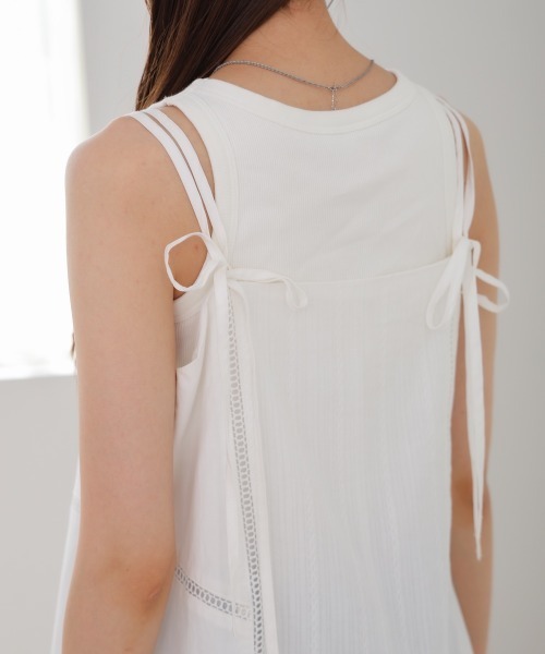 Bab（バブ）の「レース切り替えミニワンピピース（ワンピース・レディース・ホワイト系その他/オフホワイト/ブラック・M）」の22枚目の写真