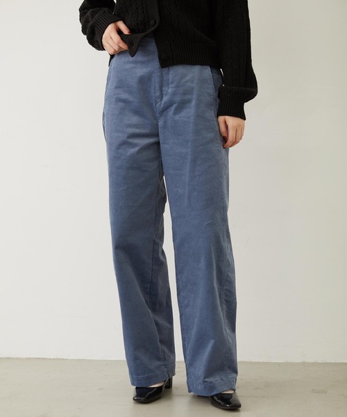 MILKFED.(ミルクフェド)の「WORK STYLE CORDUROY PANTS(その他パンツ・レディース・オフホワイト/ライトブルー/ブラウン・S/M)」の3枚目の写真
