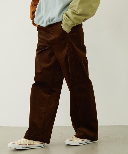MILKFED.(ミルクフェド)の「WORK STYLE CORDUROY PANTS(その他パンツ・レディース・オフホワイト/ライトブルー/ブラウン・S/M)」の5枚目の写真