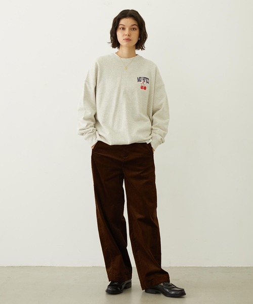 MILKFED.(ミルクフェド)の「WORK STYLE CORDUROY PANTS(その他パンツ・レディース・オフホワイト/ライトブルー/ブラウン・S/M)」の8枚目の写真