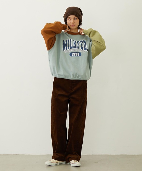 MILKFED.(ミルクフェド)の「WORK STYLE CORDUROY PANTS(その他パンツ・レディース・オフホワイト/ライトブルー/ブラウン・S/M)」の13枚目の写真