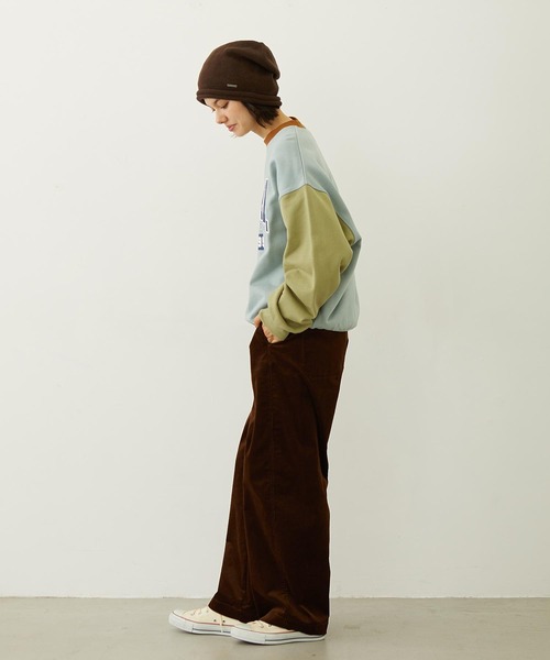 MILKFED.(ミルクフェド)の「WORK STYLE CORDUROY PANTS(その他パンツ・レディース・オフホワイト/ライトブルー/ブラウン・S/M)」の15枚目の写真