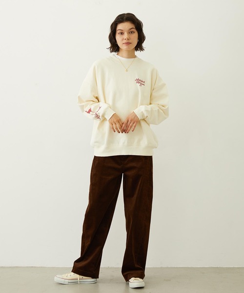 MILKFED.(ミルクフェド)の「WORK STYLE CORDUROY PANTS(その他パンツ・レディース・オフホワイト/ライトブルー/ブラウン・S/M)」の20枚目の写真