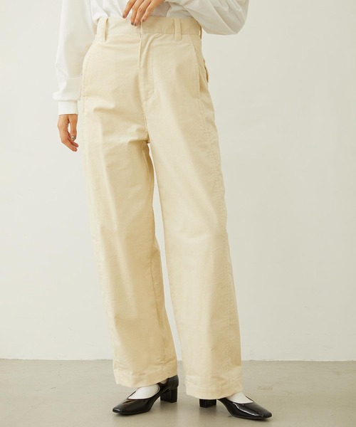 MILKFED.(ミルクフェド)の「WORK STYLE CORDUROY PANTS(その他パンツ・レディース・オフホワイト/ライトブルー/ブラウン・S/M)」の21枚目の写真