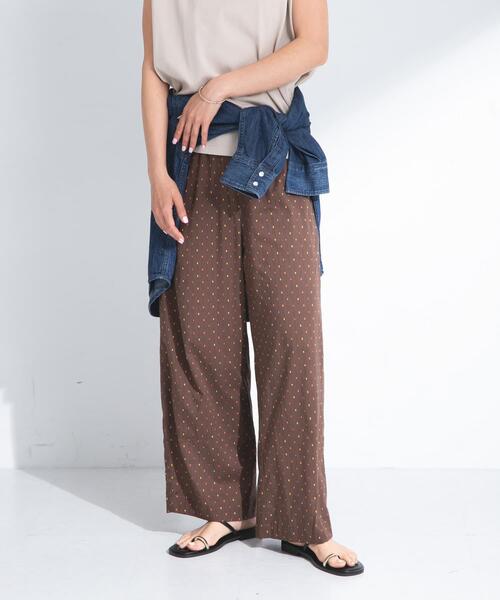 URBAN RESEARCH Sonny Label（アーバンリサーチサニーレーベル）の「コットンドビーイージーパンツ（その他パンツ・レディース・ブラック/ブラウン・FREE）」の15枚目の写真