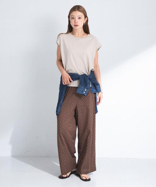 URBAN RESEARCH Sonny Label（アーバンリサーチサニーレーベル）の「コットンドビーイージーパンツ（その他パンツ・レディース・ブラック/ブラウン・FREE）」の18枚目の写真