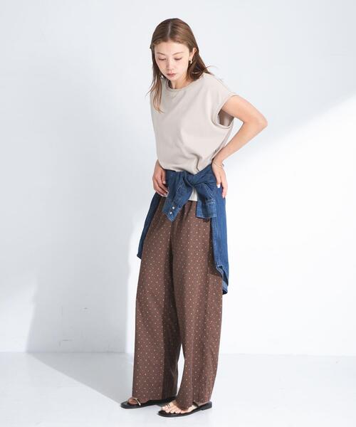 URBAN RESEARCH Sonny Label（アーバンリサーチサニーレーベル）の「コットンドビーイージーパンツ（その他パンツ・レディース・ブラック/ブラウン・FREE）」の19枚目の写真