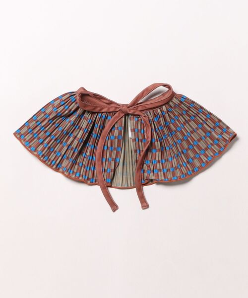 MARKEY'S（マーキーズ）の「ギンガムプリーツフリルカラー（付け襟・キッズ・グリーン系その他/ベージュ系その他/ブラック系その他・FREE）」の3枚目の写真