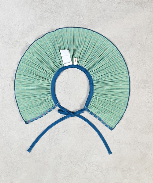 MARKEY'S（マーキーズ）の「ギンガムプリーツフリルカラー（付け襟・キッズ・グリーン系その他/ベージュ系その他/ブラック系その他・FREE）」の7枚目の写真