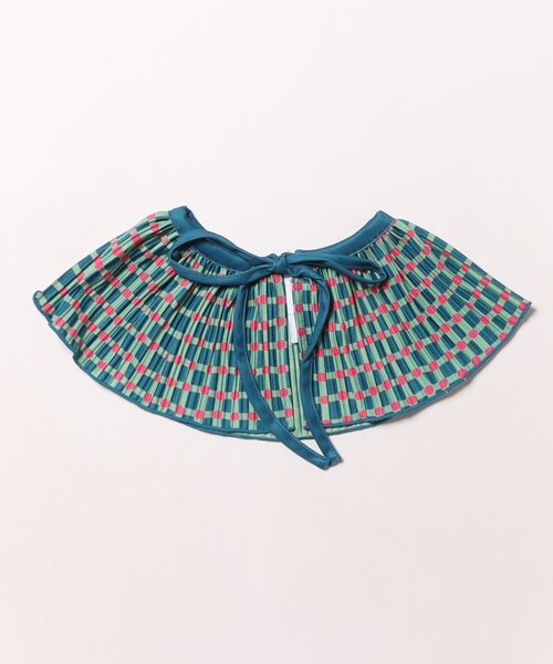 MARKEY'S（マーキーズ）の「ギンガムプリーツフリルカラー（付け襟・キッズ・グリーン系その他/ベージュ系その他/ブラック系その他・FREE）」の18枚目の写真