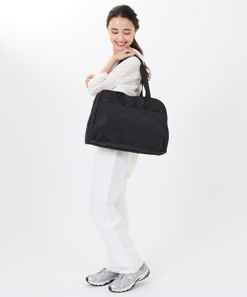 未使用級 レスポートサック LeSportsac ボストンバッグ 特大 ブラック SMALL CARRYALL DUFFLE リサイクルドブラックJP（ボストンバッグ