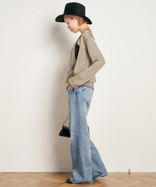 AP STUDIO(エーピーストゥディオ)の「チェーンニットカーディガン(カーディガン/ボレロ・レディース・ゴールド・FREE)」の5枚目の写真