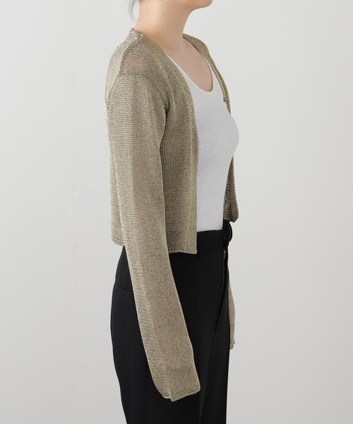 AP STUDIO(エーピーストゥディオ)の「チェーンニットカーディガン(カーディガン/ボレロ・レディース・ゴールド・FREE)」の10枚目の写真