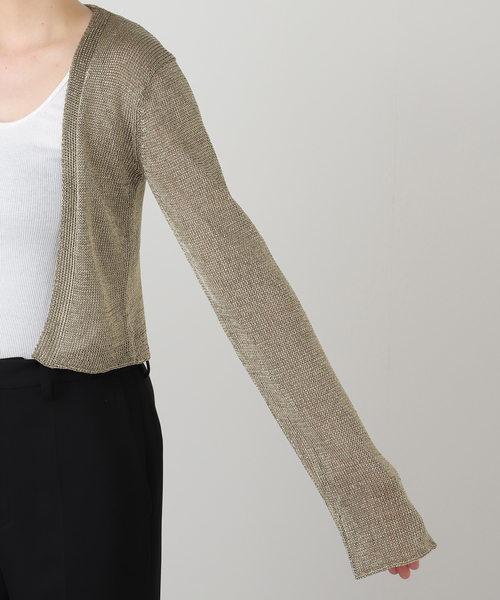 AP STUDIO(エーピーストゥディオ)の「チェーンニットカーディガン(カーディガン/ボレロ・レディース・ゴールド・FREE)」の11枚目の写真