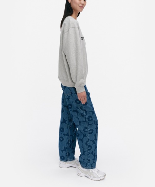 marimekko（マリメッコ）の「【kioski】Leiot Logo / sweatshirt（Tシャツ/カットソー・レディース・ライトグレー・X-SMALL/SMALL/MEDIUM/LARGE）」の2枚目の写真