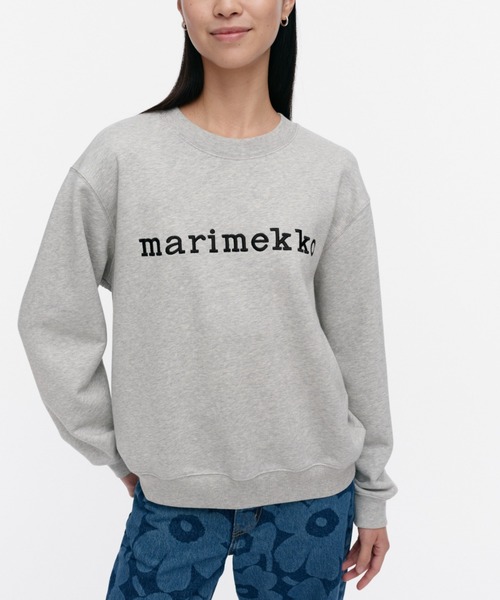 marimekko（マリメッコ）の「【kioski】Leiot Logo / sweatshirt（Tシャツ/カットソー・レディース・ライトグレー・X-SMALL/SMALL/MEDIUM/LARGE）」の4枚目の写真