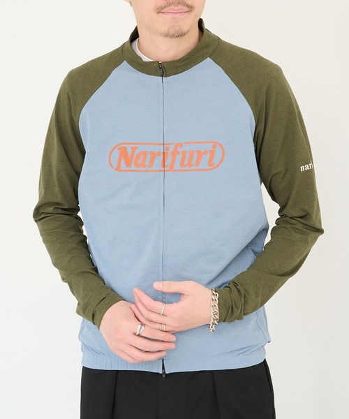 narifuri(ナリフリ)の「【narifuri】アクティブメッシュ ロングスリーブ サイクルジャージ グラフィティ NF1159(Tシャツ/カットソー・レディース・ブラック/ブルー・XS/S/M/L/XL)」の16枚目の写真