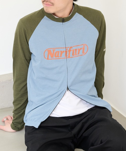 narifuri(ナリフリ)の「【narifuri】アクティブメッシュ ロングスリーブ サイクルジャージ グラフィティ NF1159(Tシャツ/カットソー・レディース・ブラック/ブルー・XS/S/M/L/XL)」の17枚目の写真