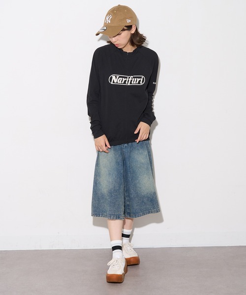 narifuri（ナリフリ）の「【narifuri】アクティブメッシュ ロングスリーブ サイクルジャージ グラフィティ NF1159（Tシャツ/カットソー・レディース・ブラック/ブルー・XS/S/M）」の16枚目の写真