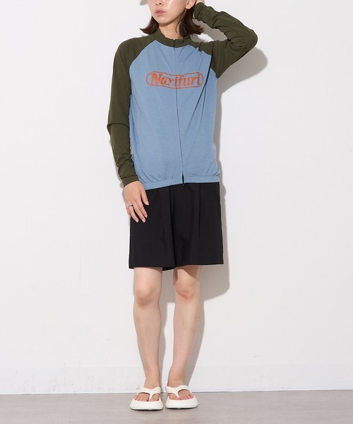 narifuri（ナリフリ）の「【narifuri】アクティブメッシュ ロングスリーブ サイクルジャージ グラフィティ NF1159（Tシャツ/カットソー・レディース・ブラック/ブルー・XS/S/M）」の13枚目の写真