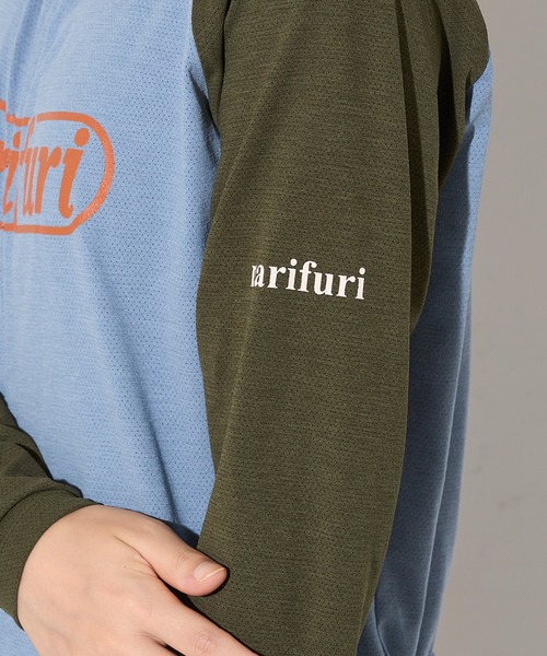 narifuri（ナリフリ）の「【narifuri】アクティブメッシュ ロングスリーブ サイクルジャージ グラフィティ NF1159（Tシャツ/カットソー・レディース・ブラック/ブルー・XS/S/M）」の11枚目の写真