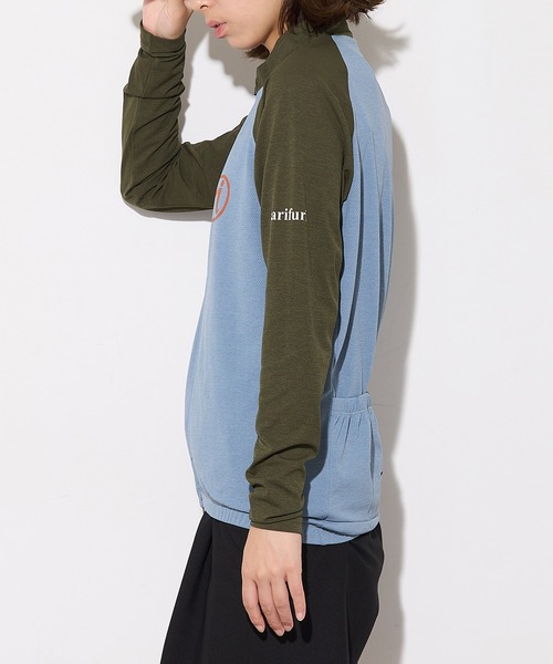 narifuri（ナリフリ）の「【narifuri】アクティブメッシュ ロングスリーブ サイクルジャージ グラフィティ NF1159（Tシャツ/カットソー・レディース・ブラック/ブルー・XS/S/M）」の9枚目の写真