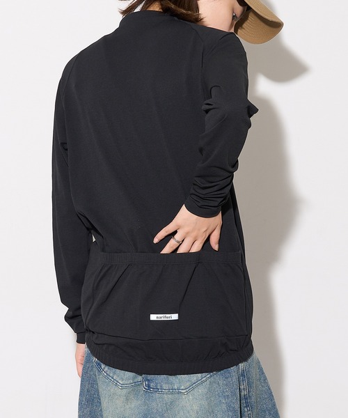 narifuri（ナリフリ）の「【narifuri】アクティブメッシュ ロングスリーブ サイクルジャージ グラフィティ NF1159（Tシャツ/カットソー・レディース・ブラック/ブルー・XS/S/M）」の5枚目の写真
